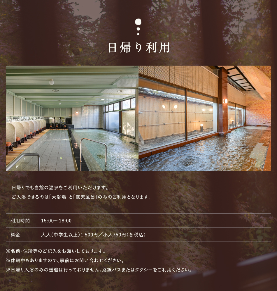 日帰り